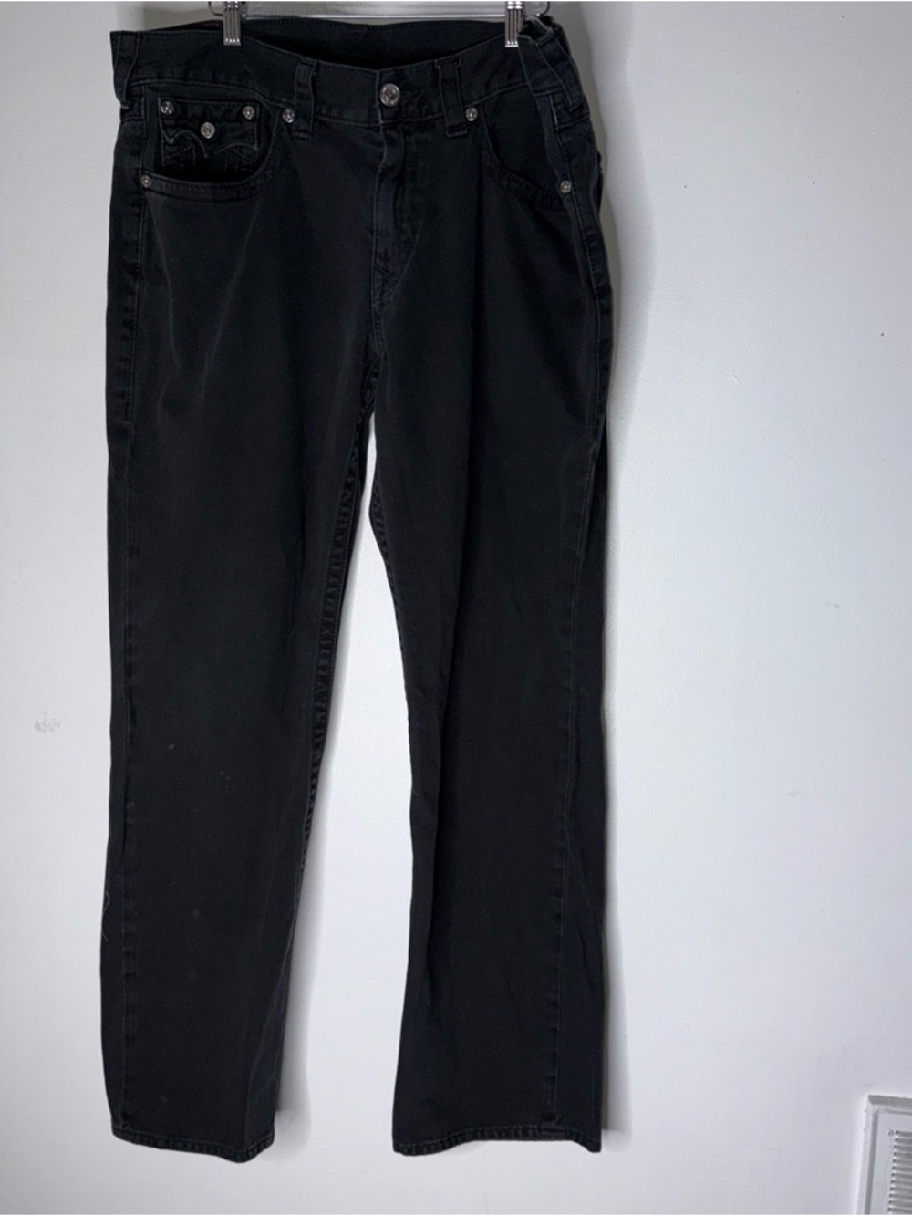 true religion Straight jeans Faded Black Size 38 X 32